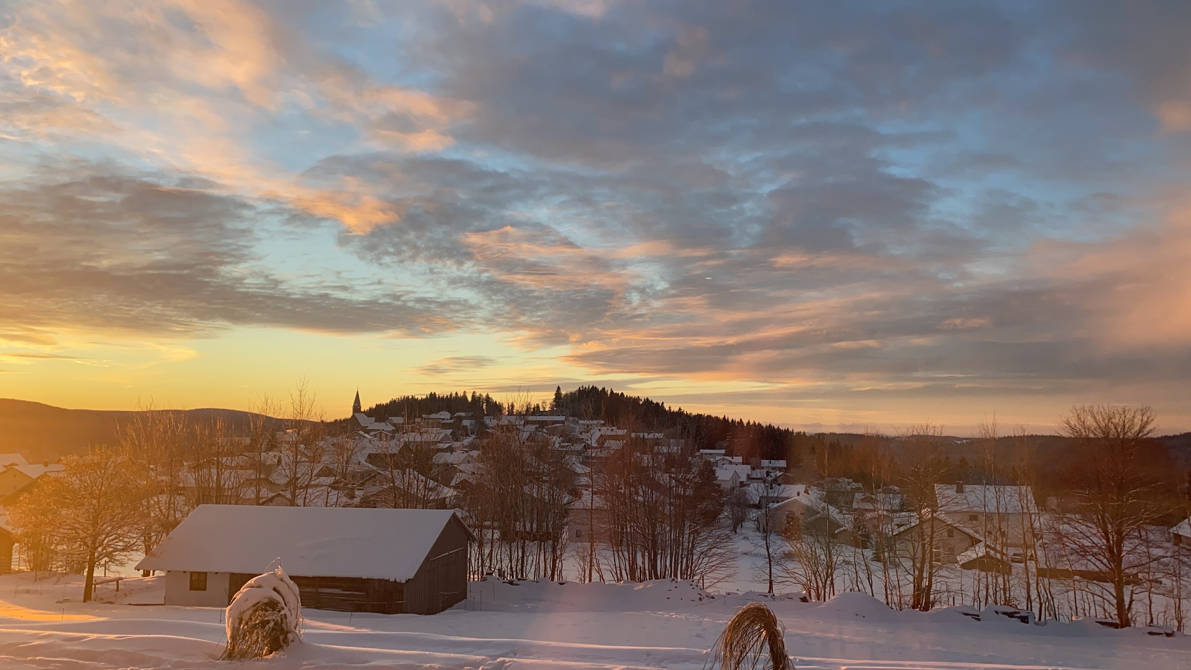 Sonnenaufgang über Finsterau